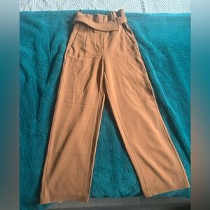 Babaton Camel Jermaine High-Waisted Trousers Size 4